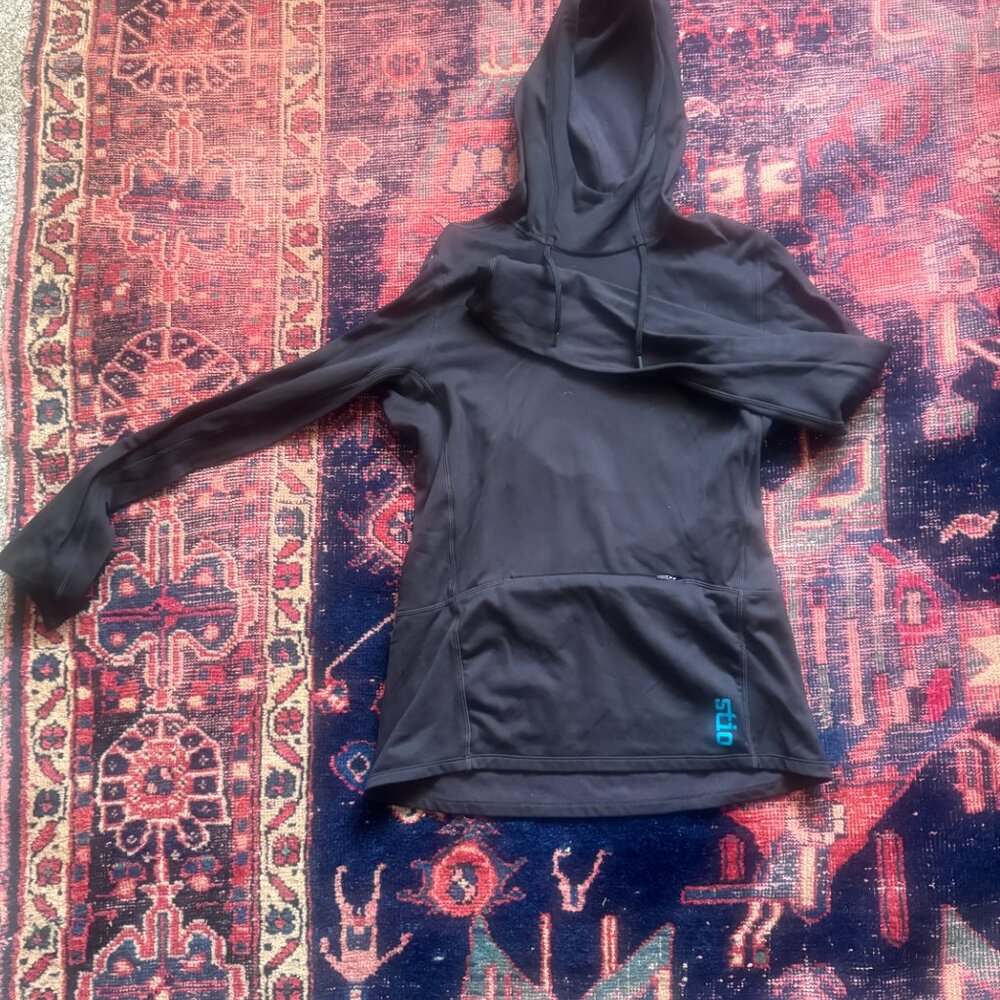Stio Fremont Stretch Fleece Hoodie, Black, Medium.